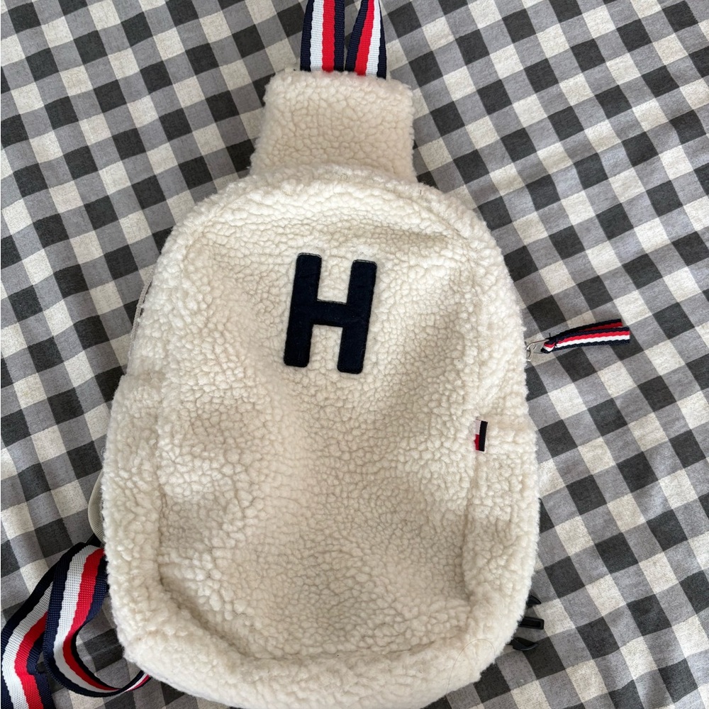 NWOT Tommy Hilfiger White Sherpa Backpack